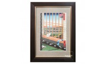 กรอบรูปสไตล์ญี่ปุ่น-ภาพแมวนั่ง